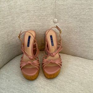 Gorgeous Stuart Weitzman wedge sandals in like new condition